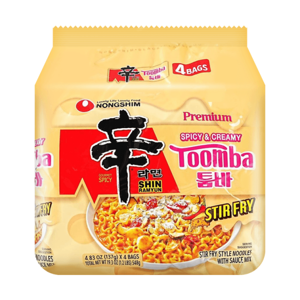 Shin Ramyun Toomba – Spicy Creamy Stir-Fry Instant Ramen, 4 Packs × 137g 【Edward Lee Pick】【Culinary Class Wars】 - Image 2