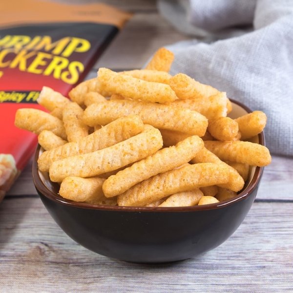 Hot & Spicy Shrimp Crackers Light & Crispy Seafood Snack 75g [Jennie's Pick] - Image 4