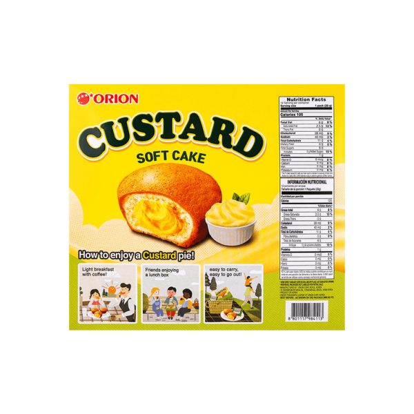 Soft Custard Cream Cakes Dessert 12 Pieces 276g - Image 3