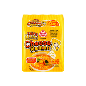 Korean Cheese Ramen – Rich & Savoury Instant Noodles, 4 Packs × 111g 【Trending on TikTok】