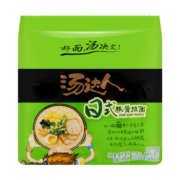 Soup Daren Instant Noodles – Pork Bone Flavour, 5 Packs, 625g