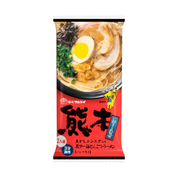 Kumamoto Tonkotsu Ramen – Japanese Black Garlic Oil Flavour, 2 Servings, 186g - Image 2