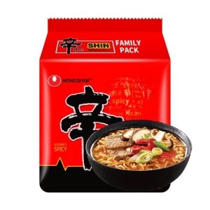 Korean Shin Ramen – Spicy Instant Noodle Soup, 4 Packs × 119g