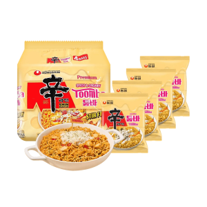Shin Ramyun Toomba – Spicy Creamy Stir-Fry Instant Ramen, 4 Packs × 137g 【Edward Lee Pick】【Culinary Class Wars】