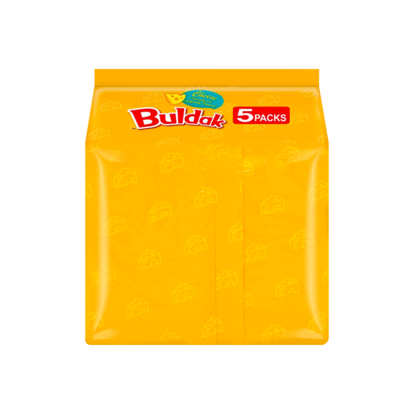 Korean Buldak Stir-Fried Ramen – Cheese Hot Chicken Flavour, 5 Packs × 140g 【Trending on TikTok】 - Image 3