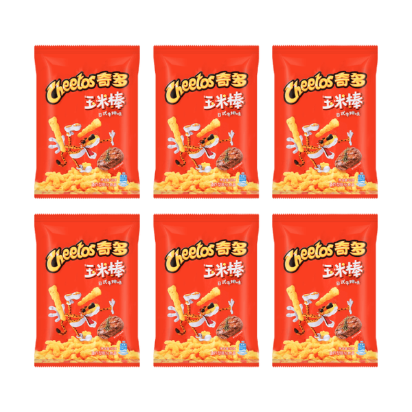 Japanese-Style Grilled Steak Flavor Cheetos 6 Packs 300g【Value Pack】