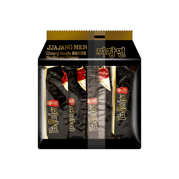 Korean Jjajangmen Instant Ramen – Black Bean Sauce Flavour, 4 Packs × 200g - Image 4