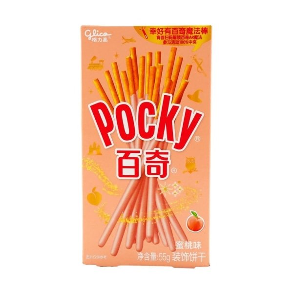 Peach Cream Pocky Cookie Sticks 55g
