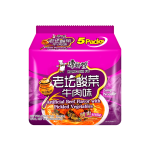 Pickled Cabbage Beef Flavour Instant Noodles – 5 Packs × 117g