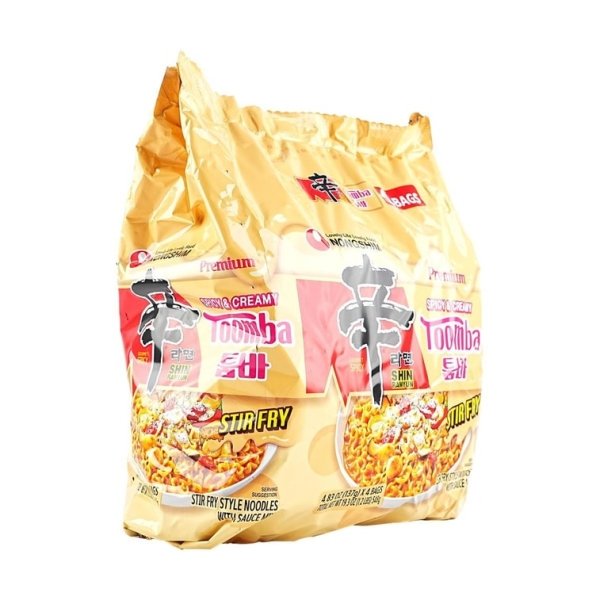 Shin Ramyun Toomba – Spicy Creamy Stir-Fry Instant Ramen, 4 Packs × 137g 【Edward Lee Pick】【Culinary Class Wars】 - Image 3